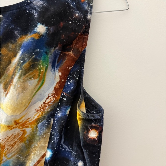 ModCloth Nebula Outer Space Galaxy Science Sleeveless Mini Dress Size Small - Picture 12 of 16